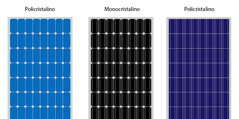 Diferencia entre paneles solares monocristalinos y policristalinos